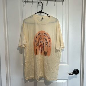 Orange and yellow Way Maker watercolor Christian t shirt
